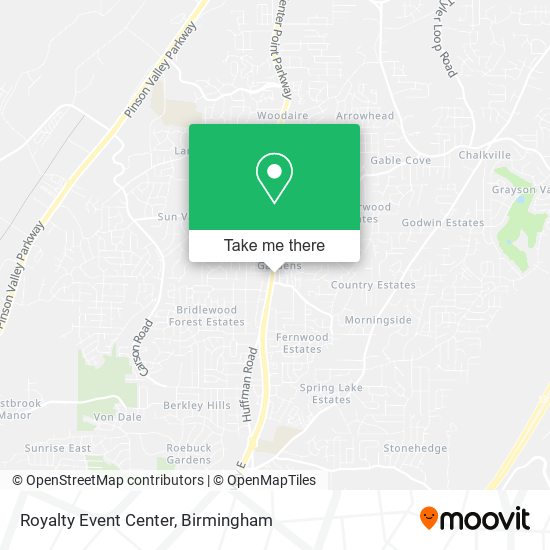 Mapa de Royalty Event Center