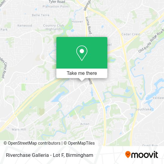 Mapa de Riverchase Galleria - Lot F