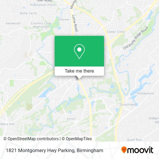 Mapa de 1821 Montgomery Hwy Parking