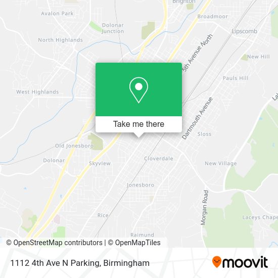 1112 4th Ave N Parking map