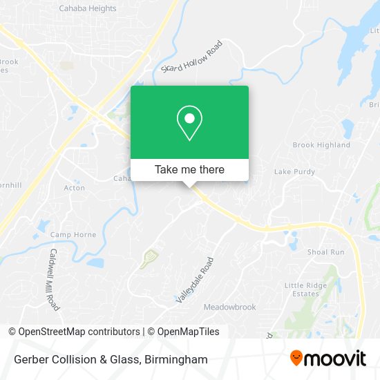 Mapa de Gerber Collision & Glass