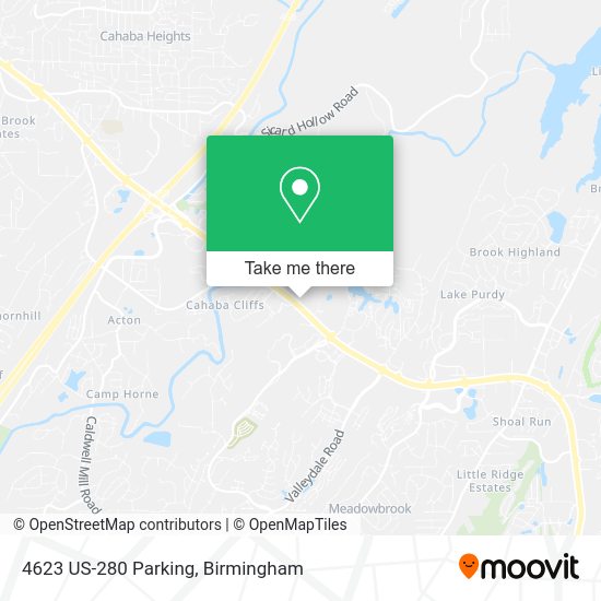 4623 US-280 Parking map