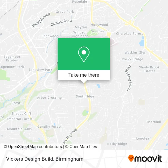 Vickers Design Build map