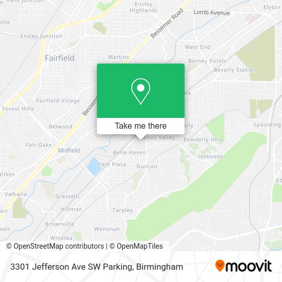 3301 Jefferson Ave SW Parking map