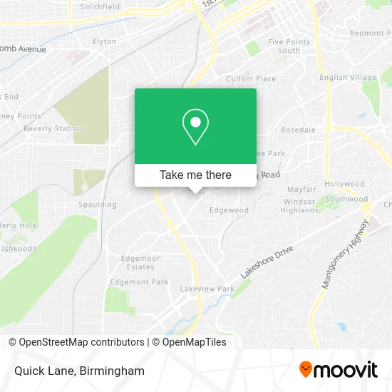 Mapa de Quick Lane