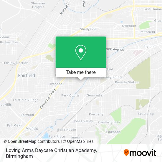 Mapa de Loving Arms Daycare Christian Academy