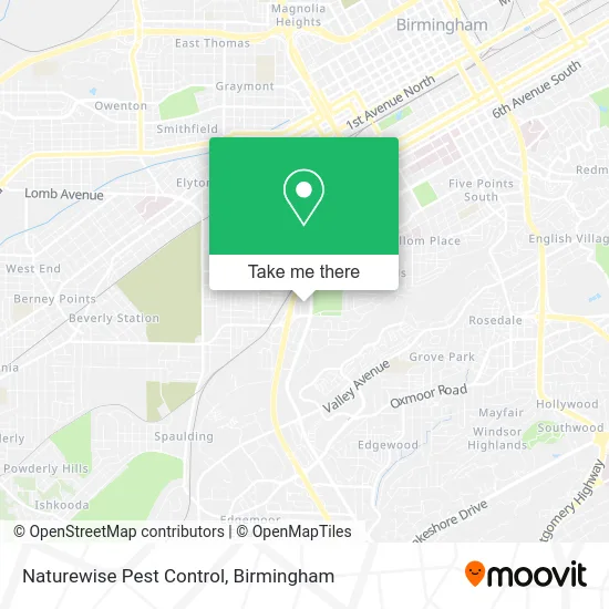 Mapa de Naturewise Pest Control