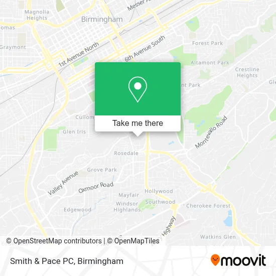 Smith & Pace PC map