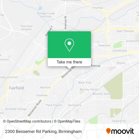 Mapa de 2300 Bessemer Rd Parking