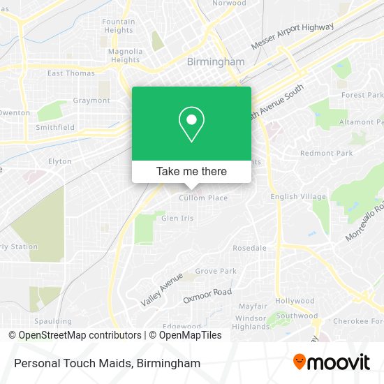 Personal Touch Maids map