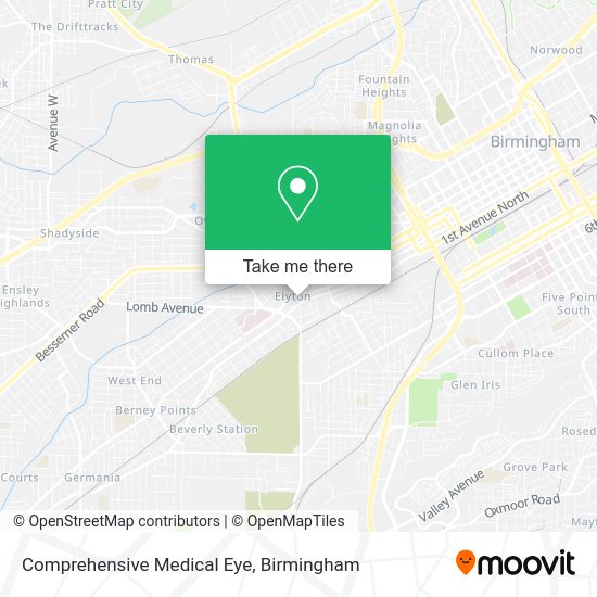 Mapa de Comprehensive Medical Eye