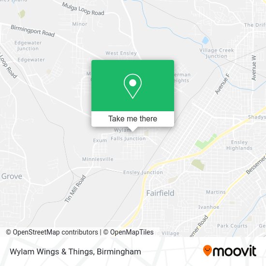 Wylam Wings & Things map