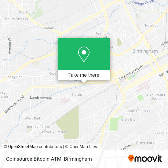 Mapa de Coinsource Bitcoin ATM
