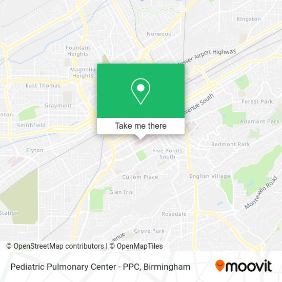 Pediatric Pulmonary Center - PPC map