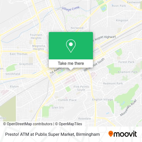 Presto! ATM at Publix Super Market map