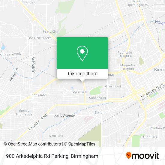 Mapa de 900 Arkadelphia Rd Parking