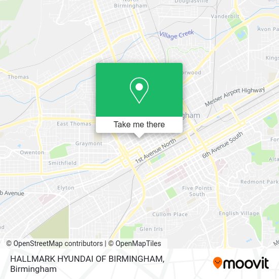 Mapa de HALLMARK HYUNDAI OF BIRMINGHAM