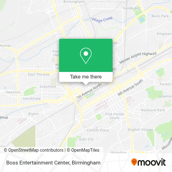 Boss Entertainment Center map
