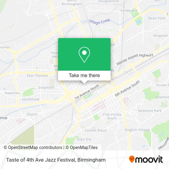 Taste of 4th Ave Jazz Festival map