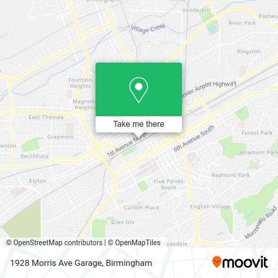 Mapa de 1928 Morris Ave Garage