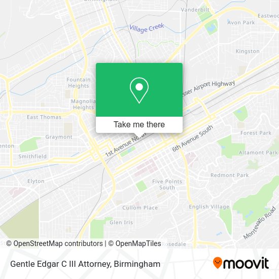 Gentle Edgar C III Attorney map