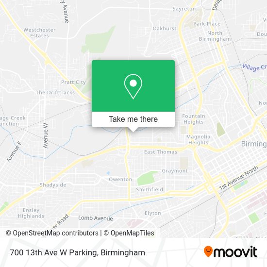 Mapa de 700 13th Ave W Parking