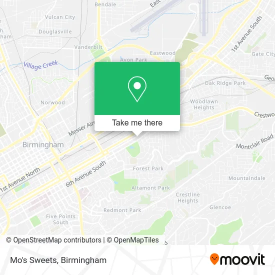 Mapa de Mo's Sweets
