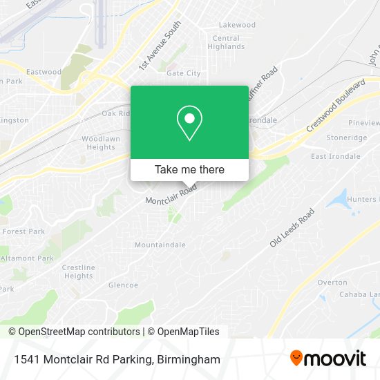 Mapa de 1541 Montclair Rd Parking