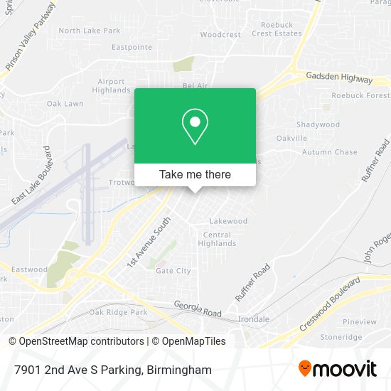 7901 2nd Ave S Parking map