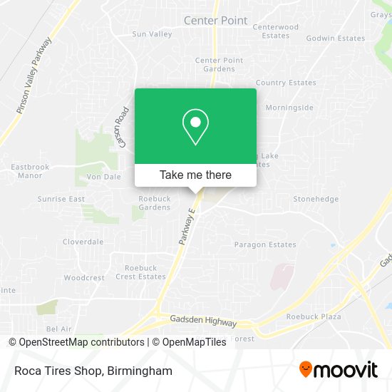 Roca Tires Shop map