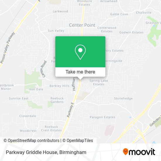 Mapa de Parkway Griddle House