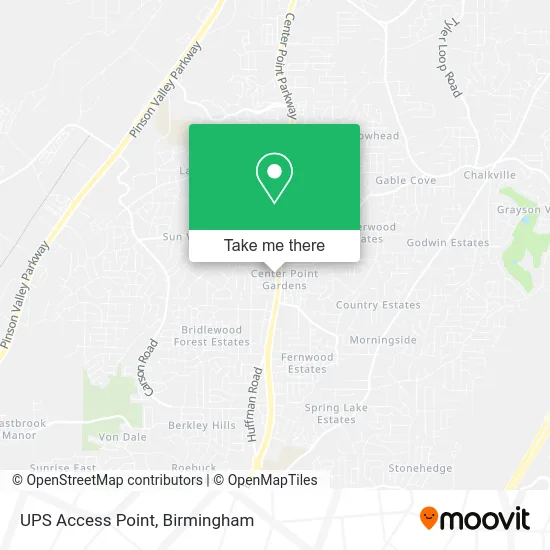 UPS Access Point map
