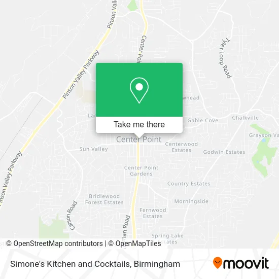 Simone's Kitchen and Cocktails map