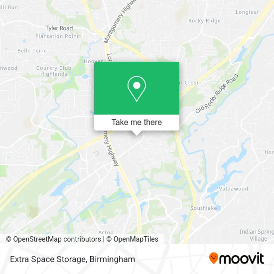 Extra Space Storage map