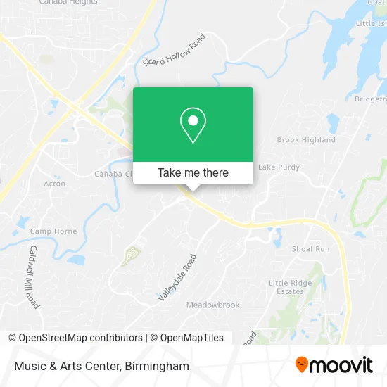 Music & Arts Center map