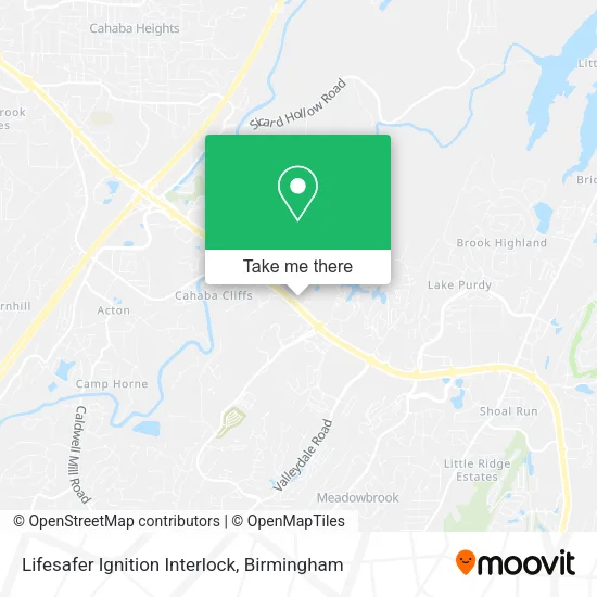 Lifesafer Ignition Interlock map