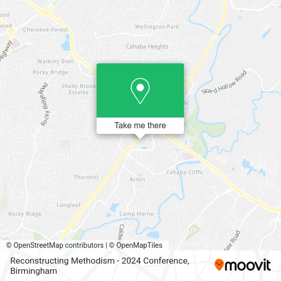 Mapa de Reconstructing Methodism - 2024 Conference