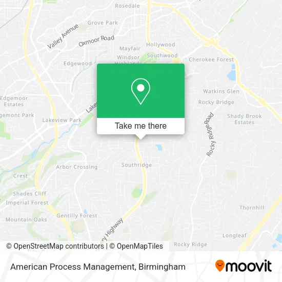 American Process Management map