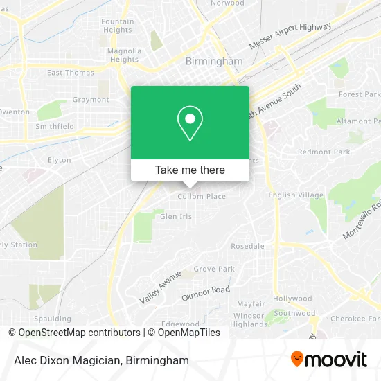 Mapa de Alec Dixon Magician