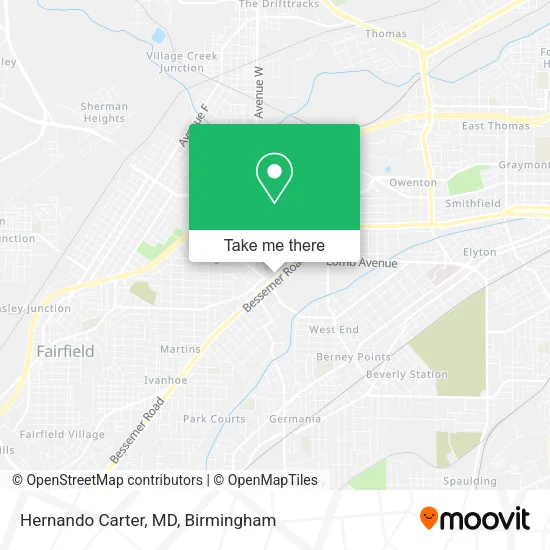 Hernando Carter, MD map