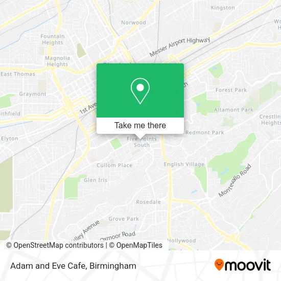 Mapa de Adam and Eve Cafe
