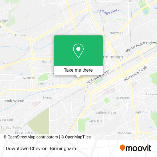 Downtown Chevron map