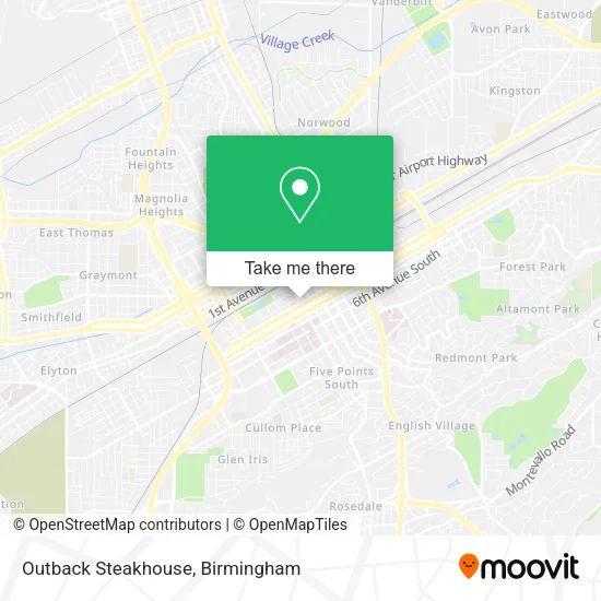 Mapa de Outback Steakhouse