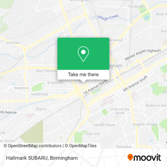 Hallmark SUBARU map