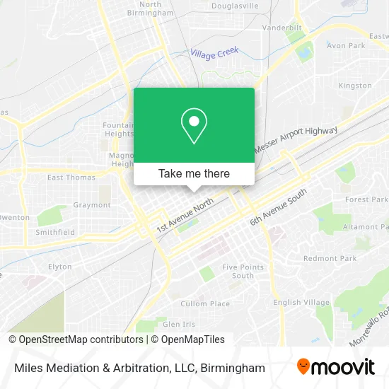 Mapa de Miles Mediation & Arbitration, LLC