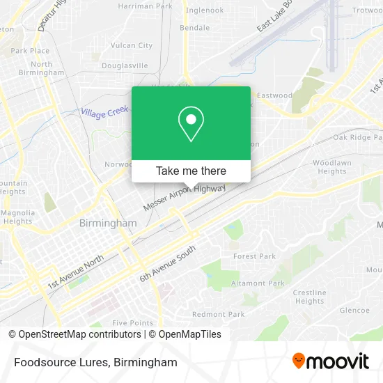 Mapa de Foodsource Lures