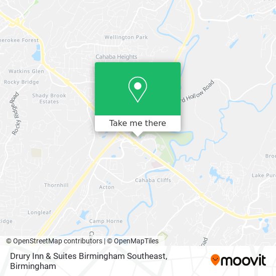 Drury Inn & Suites Birmingham Southeast map