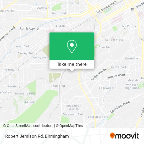 Robert Jemison Rd map