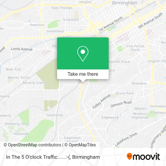 In The 5 O'clock Traffic......:- map