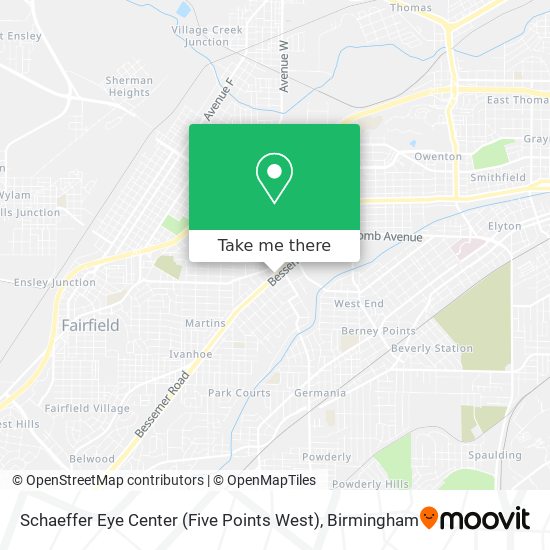 Mapa de Schaeffer Eye Center (Five Points West)